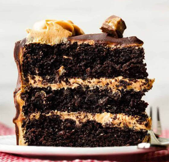 Dark Chocolate Peanut Butter Cake