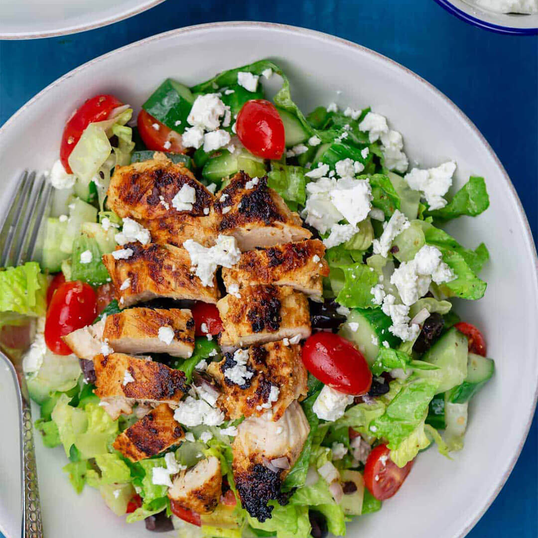 Greek Salad with Grilled Chicken