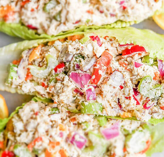 Keto Chicken Salad with Creamy Dressing