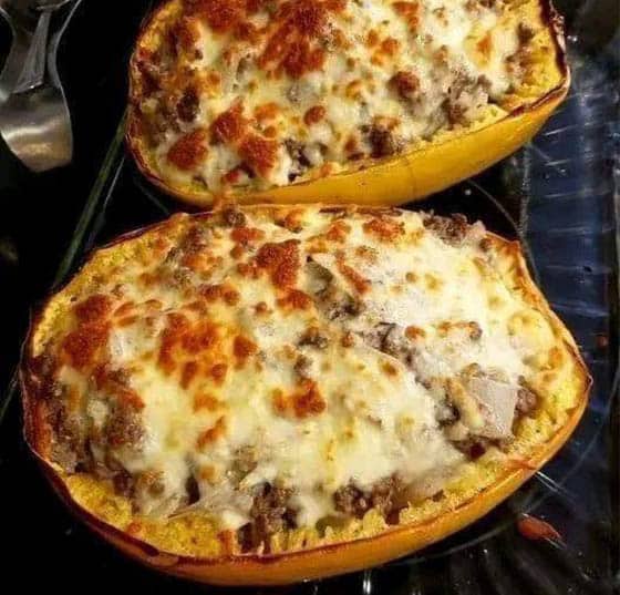 Keto Spaghetti Squash Lasagna