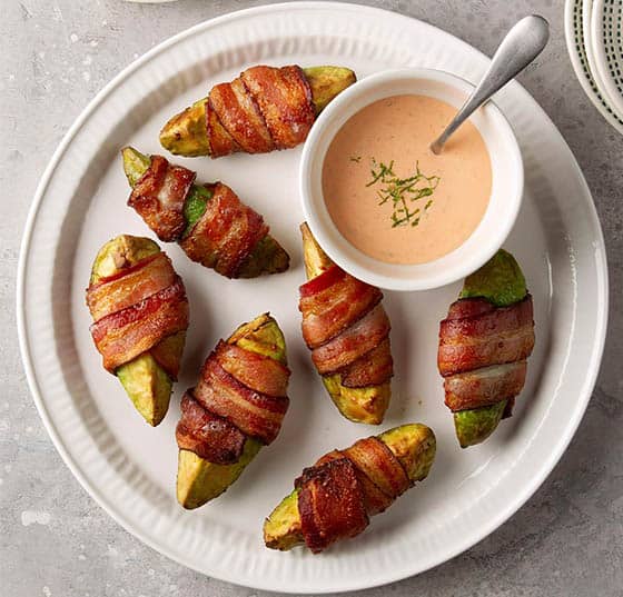 Bacon Wrapped Avocado