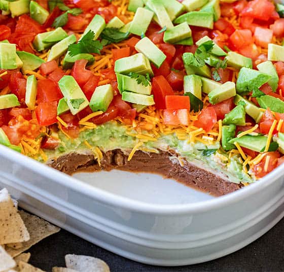 Keto 7 Layer Taco Dip