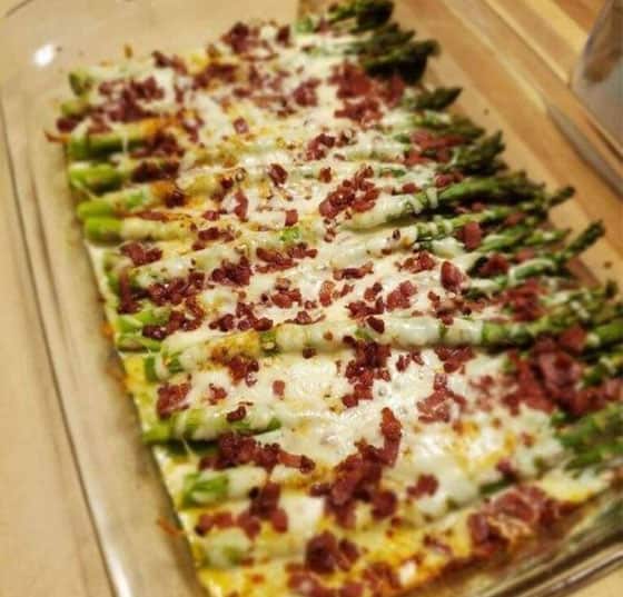 Keto Cheesy Asparagus Casserole