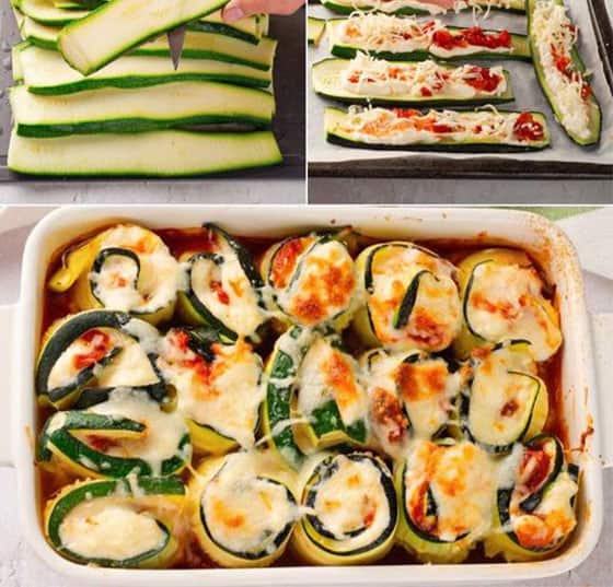 Low Carb Zucchini Lasagna Roll Ups