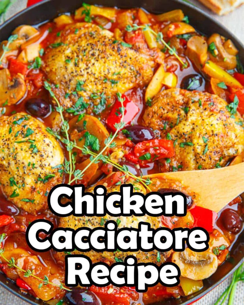 Chicken Cacciatore Recipe - Easy Keto Diet Recipe
