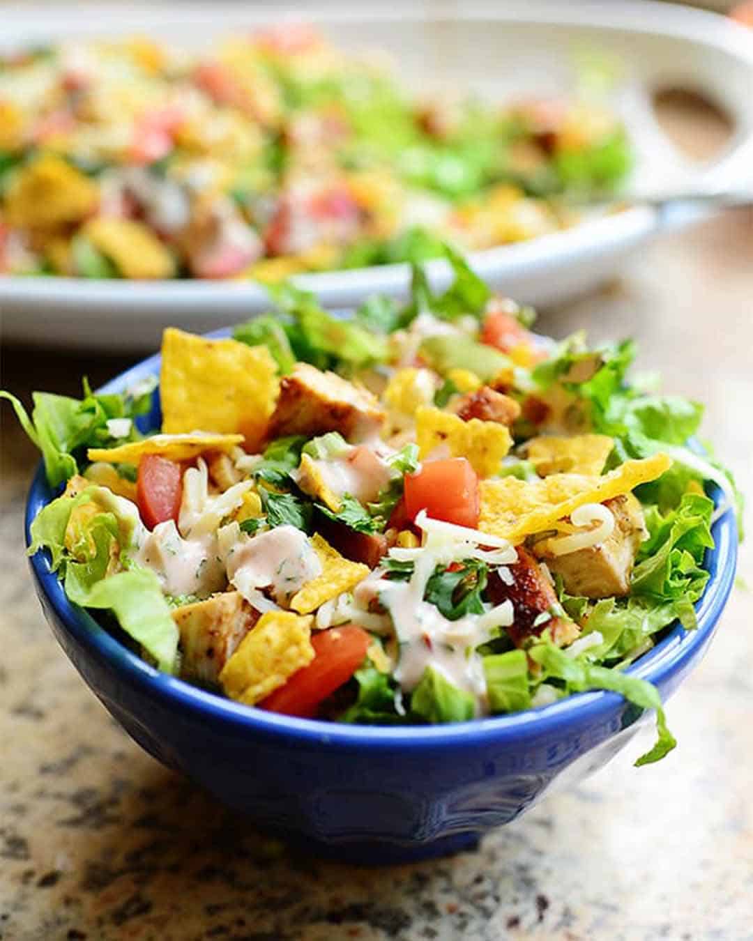 Chicken Taco Salad Board