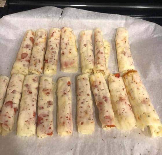 Homemade Keto Pizza Roll Ups