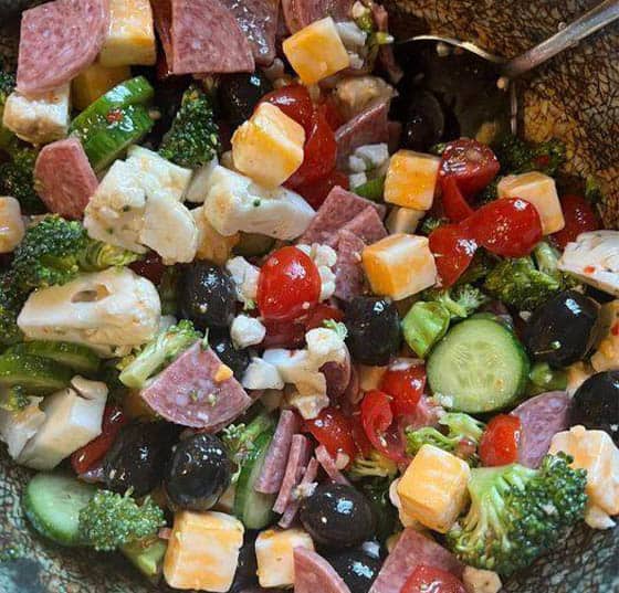 Keto Italian Veggie Salad