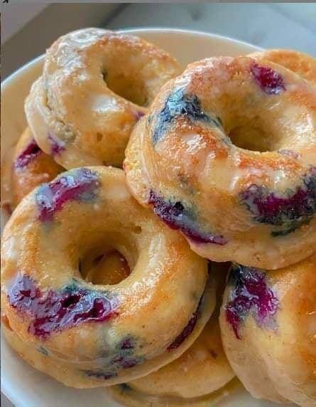 KETO BLUEBERRY DONUTS