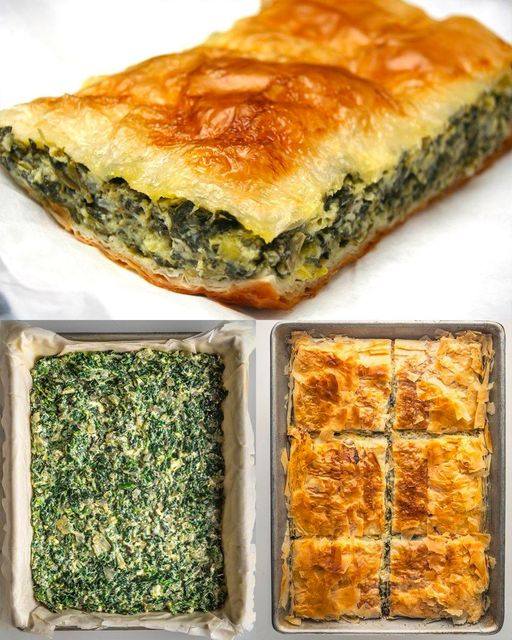 Keto Spanakopita Old fashioned way