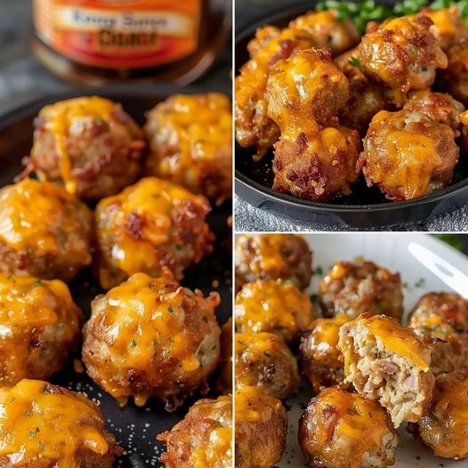 Cheesy Keto Sausage Balls