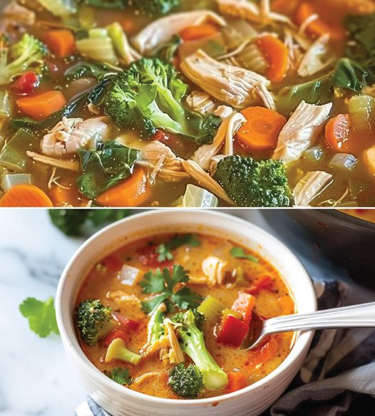 Detox Keto Southwest Chicken Soup