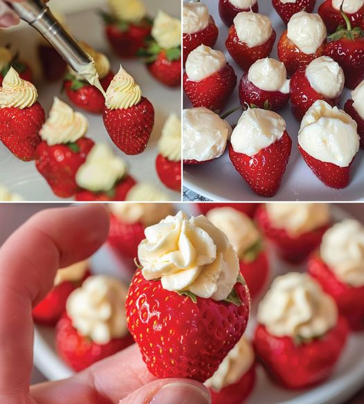 Keto Cheesecake Stuffed Strawberries