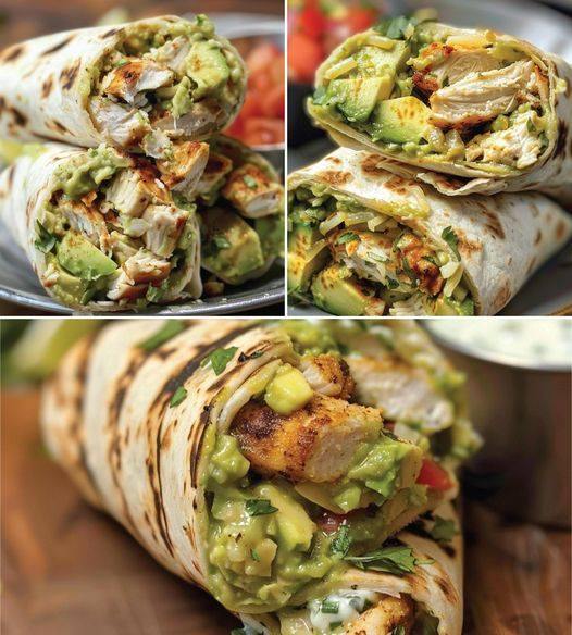 Keto Chicken Avocado Burrito