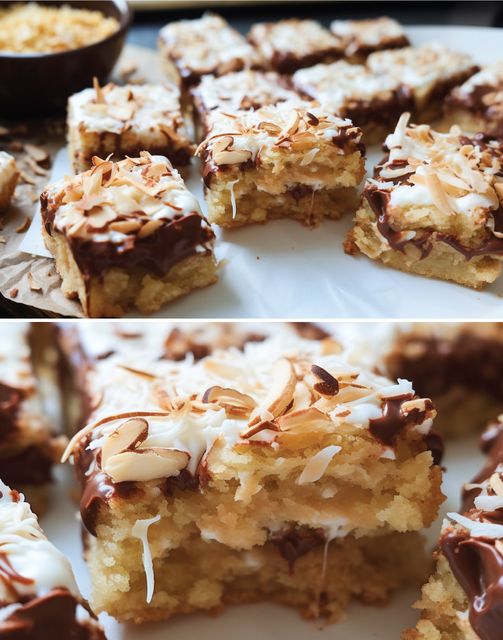 KETO SAMOA COOKIE BARS