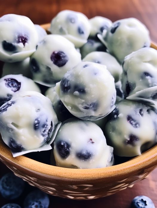 Keto Blueberry Yogurt Protein Bites