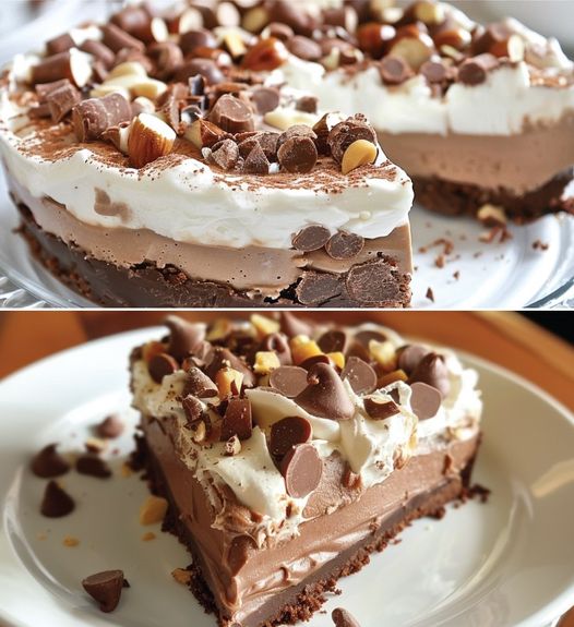 Keto Chocolate Hazelnut Pudding Pie