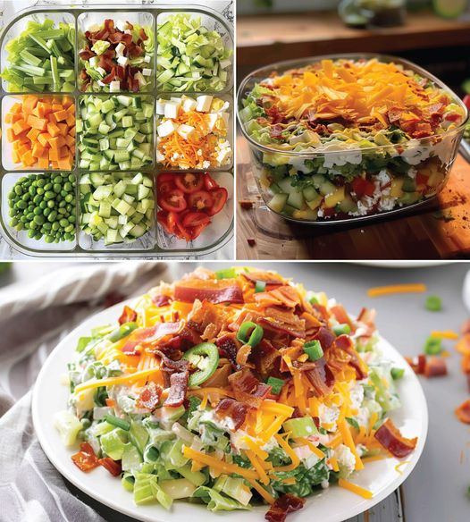 Keto Seven Layer Salad