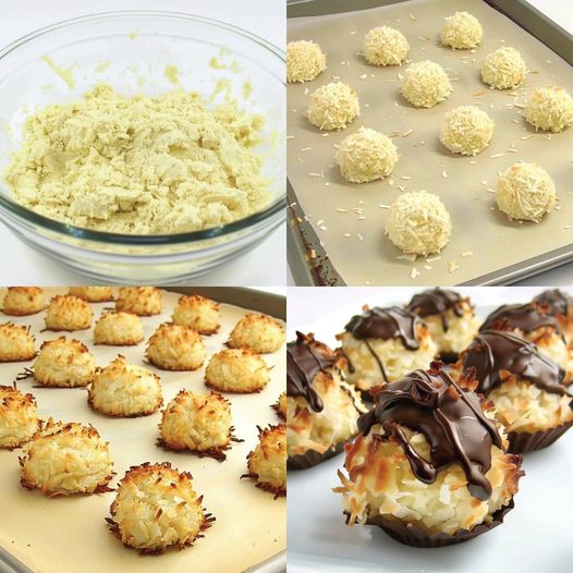 Chocolate-Dipped Keto Coconut Macaroons