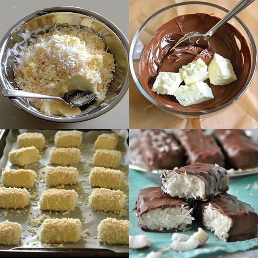 HOMEMADE KETO BOUNTY BARS