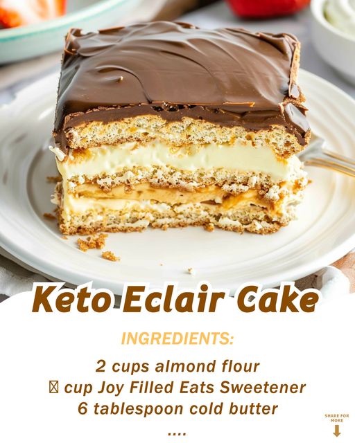 Keto Eclair Cake