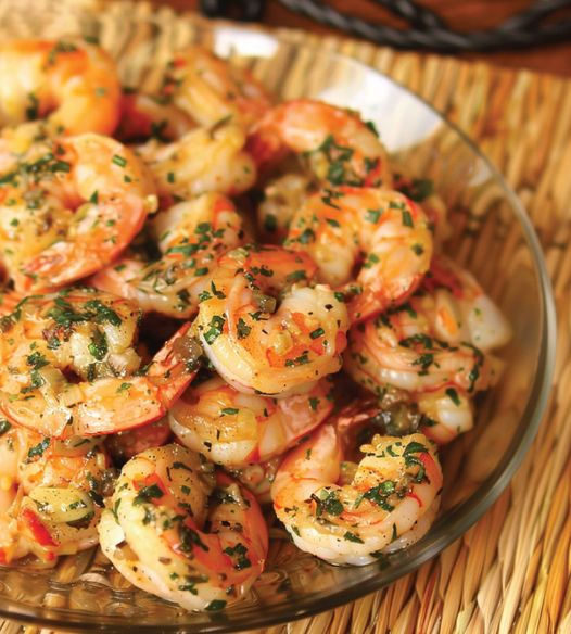 Keto Garlic Butter Prawns