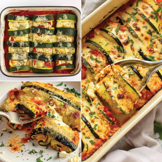 Keto Zucchini Lasagna Rolls