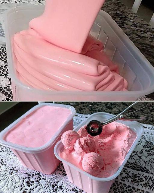 Keto Raspberry Frosty Ice Cream