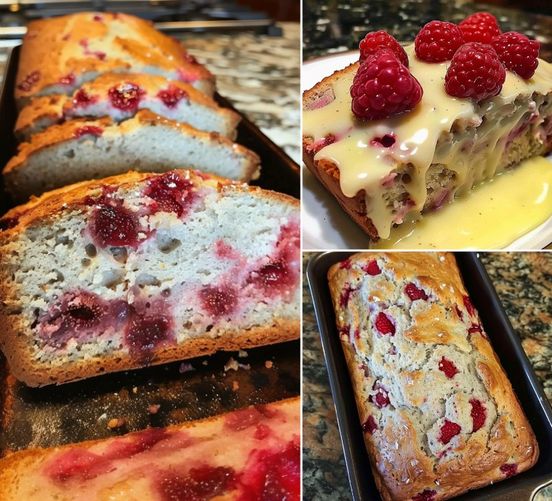 Keto Raspberry Swirl Loaf