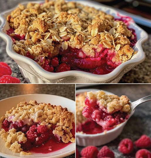 Keto Raspberry Crumble