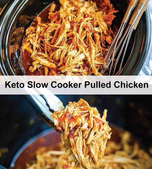 Keto Slow Cooker Pulled Chicken